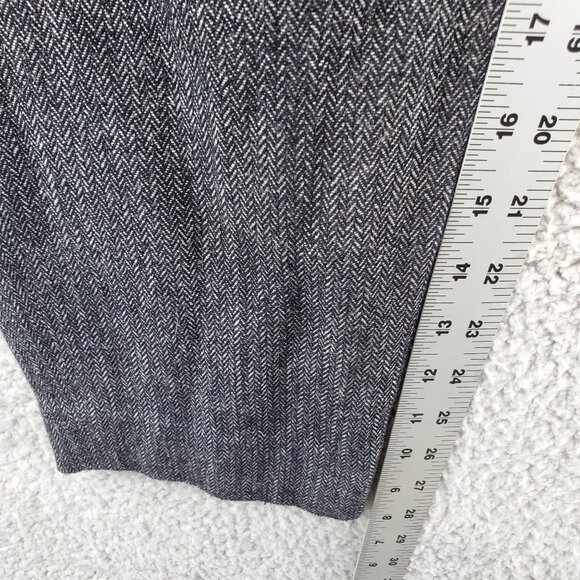 J Crew Grey Wool Blend Straight Leg Pants Trousers Womens 2 Seam Lines Back - Picture 6 of 14